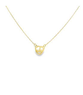 Yellow Gold Minimalist Charm Necklace